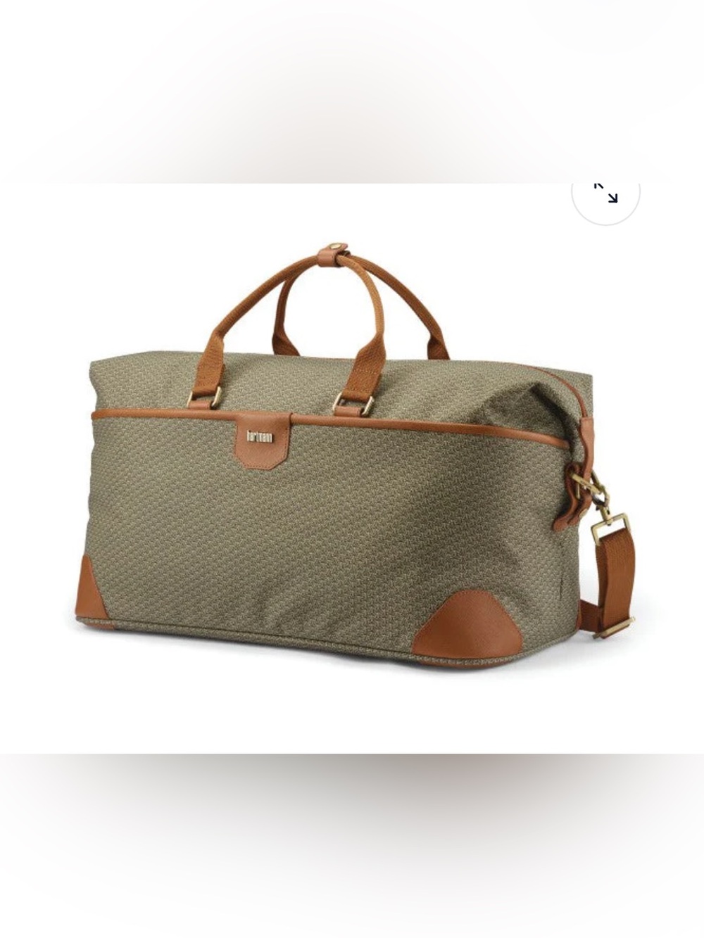 Hartmann Luxe II Duffel Carry on Bag in Olive Green
